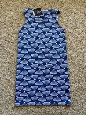 Sailor-Sailor Yacht Club Shift Dress XS Clam Bake‎ True Blue Sleeveless Preppy